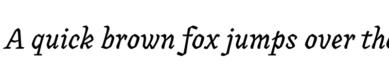 Preview of FONTSPRING DEMO - Canilari Canilari Italic font