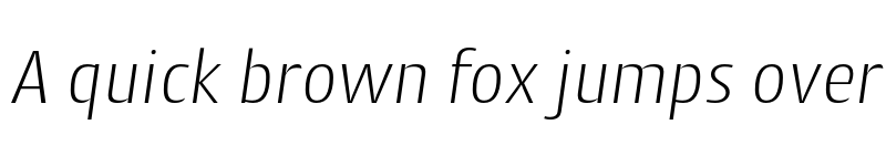 Preview of FONTSPRING DEMO - Cantiga ExtraLight Italic font