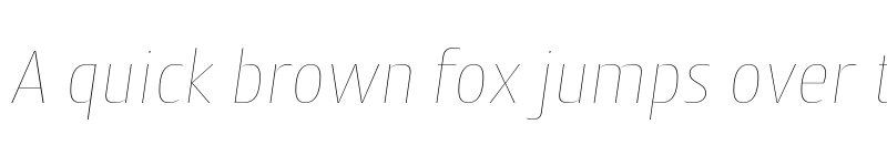 Preview of FONTSPRING DEMO - Cantiga Thin Italic font