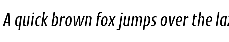 Preview of FONTSPRING DEMO - CantigaCnd Italic font