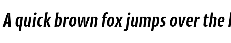 Preview of FONTSPRING DEMO - CantigaCnd SemiBold Italic font