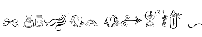 Preview of FONTSPRING DEMO - Cantoni Ornaments Regular font