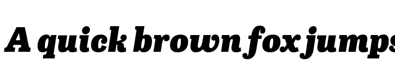 Preview of FONTSPRING DEMO - Capital Serif Black Italic Regular font