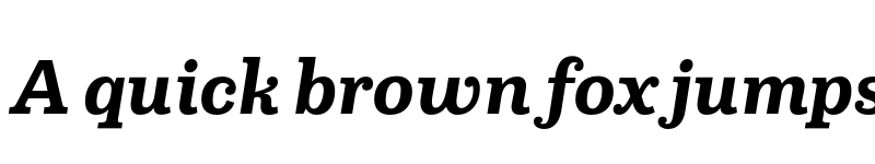 Preview of FONTSPRING DEMO - Capital Serif Bold Italic Regular font