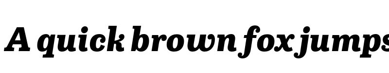 Preview of FONTSPRING DEMO - Capital Serif ExtraBold Italic Regular font