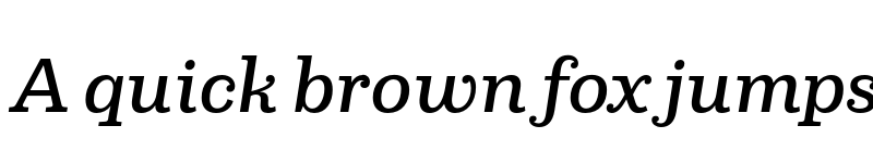 Preview of FONTSPRING DEMO - Capital Serif Medium Italic Regular font