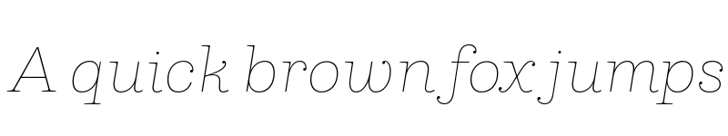 Preview of FONTSPRING DEMO - Capital Serif Thin Italic Regular font