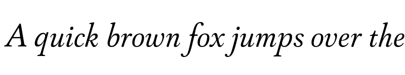 Preview of FONTSPRING DEMO - Capricho Italic font