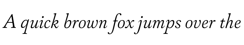 Preview of FONTSPRING DEMO - Capricho Light Italic font