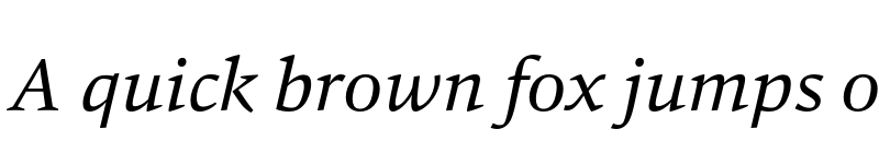 Preview of FONTSPRING DEMO - Carat Italic font