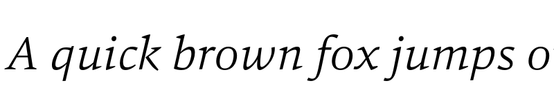 Preview of FONTSPRING DEMO - Carat Light Italic font