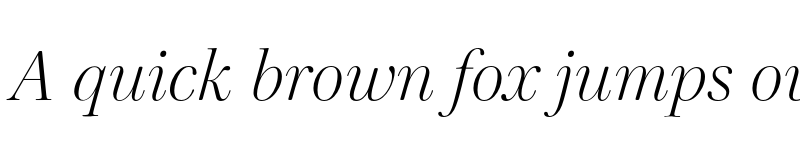 Preview of FONTSPRING DEMO - Cardillac ExtraLight Italic font
