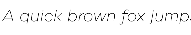 Preview of FONTSPRING DEMO - Cardium A Thin Italic font