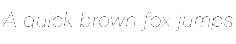 Preview of FONTSPRING DEMO - Cardium B Hairline Italic font