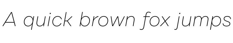 Preview of FONTSPRING DEMO - Cardium B Thin Italic font