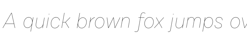 Preview of FONTSPRING DEMO - Cardium C Hairline Italic font