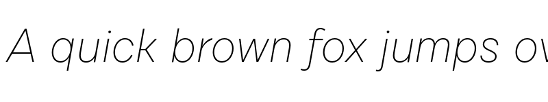 Preview of FONTSPRING DEMO - Cardium C Thin Italic font