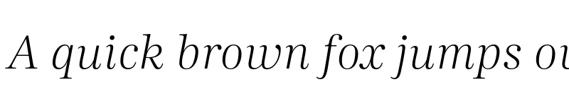 Preview of FONTSPRING DEMO - Carmay Extralight Italic Regular font
