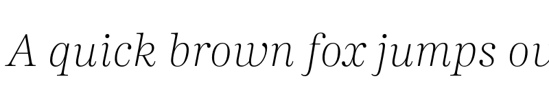 Preview of FONTSPRING DEMO - Carmay Thin Italic Regular font