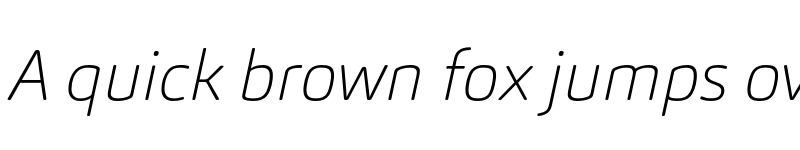Preview of FONTSPRING DEMO - Carnas Thin Italic font