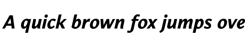 Preview of FONTSPRING DEMO - Carole Sans Extrabold Italic font