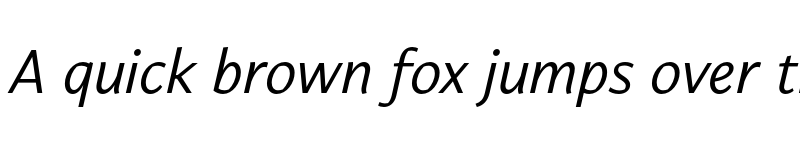 Preview of FONTSPRING DEMO - Carole Sans Italic font