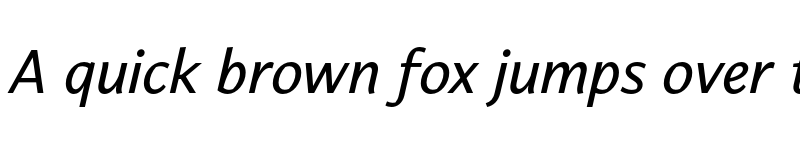 Preview of FONTSPRING DEMO - Carole Sans Medium Italic font