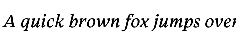 Preview of FONTSPRING DEMO - Carole Serif Italic font