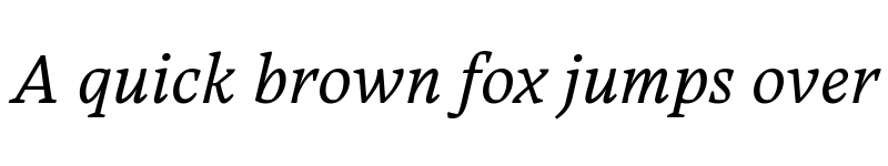 Preview of FONTSPRING DEMO - Carole Serif Light Italic font