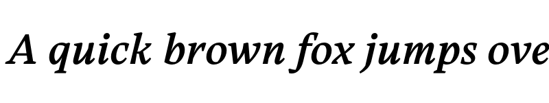 Preview of FONTSPRING DEMO - Carole Serif Medium Italic font
