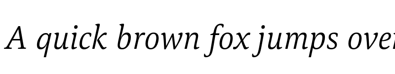 Preview of FONTSPRING DEMO - Carrara Light Italic font