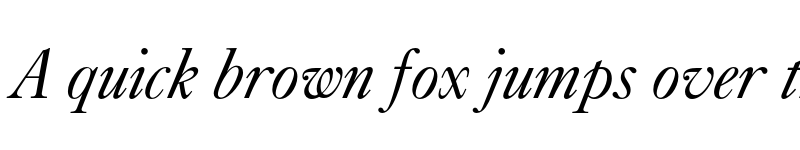 Preview of FONTSPRING DEMO - Caslon 540 BT Italic font