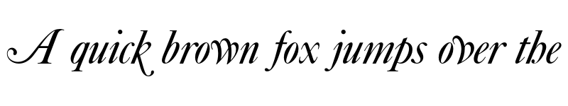Preview of FONTSPRING DEMO - Caslon Elegant Swash Italic font