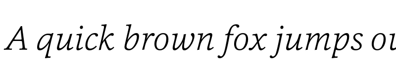 Preview of FONTSPRING DEMO - Cassia-ExtraLightItalic Regular font