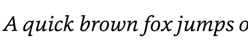 Preview of FONTSPRING DEMO - Cassia-Italic Regular font