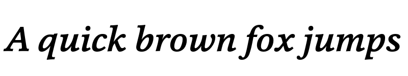 Preview of FONTSPRING DEMO - Cassia-MediumItalic Regular font