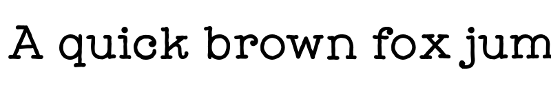 Preview of FONTSPRING DEMO - Catalina Typewriter Bold Regular font