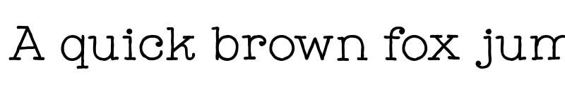 Preview of FONTSPRING DEMO - Catalina Typewriter Regular font