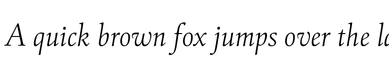 Preview of FONTSPRING DEMO - Cattigan Extralight Italic font