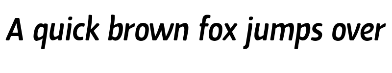 Preview of FONTSPRING DEMO - Cavita Rounded Demibold Italic font