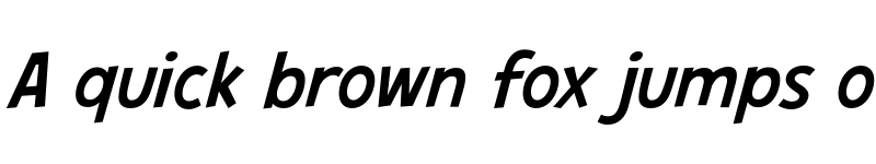 Preview of FONTSPRING DEMO - CCHeroSandwichPro Italic font