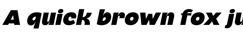 Preview of FONTSPRING DEMO - Cendra Black Italic font