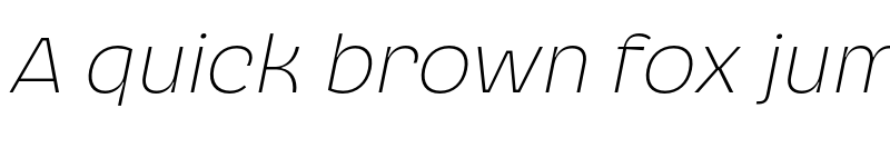 Preview of FONTSPRING DEMO - Cendra Thin Italic font