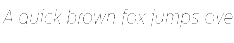 Preview of FONTSPRING DEMO - CentraleSansCndPro Hairline Hairline Italic font