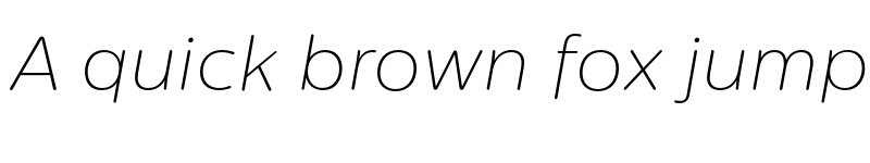 Preview of FONTSPRING DEMO - CentraleSansRnd Thin Italic font