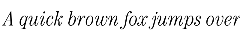 Preview of FONTSPRING DEMO - Century Modern FS Cd Lt Italic font