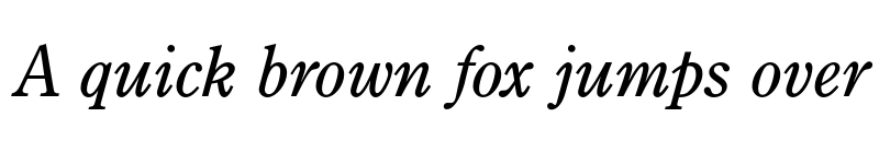 Preview of FONTSPRING DEMO - Century Old Style FS Italic font
