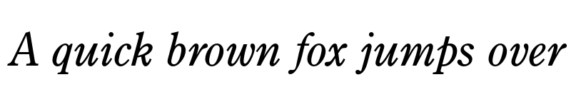 Preview of FONTSPRING DEMO - Century Old Style Pro Italic font