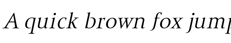 Preview of FONTSPRING DEMO - Ceres Italic font