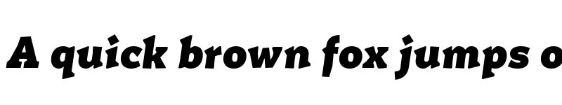 Preview of FONTSPRING DEMO - Certa Serif Black Italic font